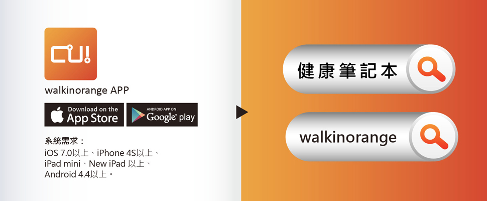 walkinorange 看圖說健康 全面量化你的生活